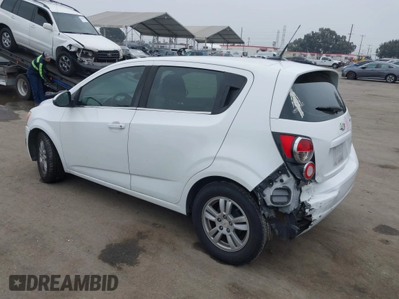 2012 Chevrolet Sonic LT with VIN 1G1JC6SH3C4143595, listed as a IAAI auction lot 40617924 with 156,246 mi miles and . Bid and sale history available at DreamBid. Image 3.