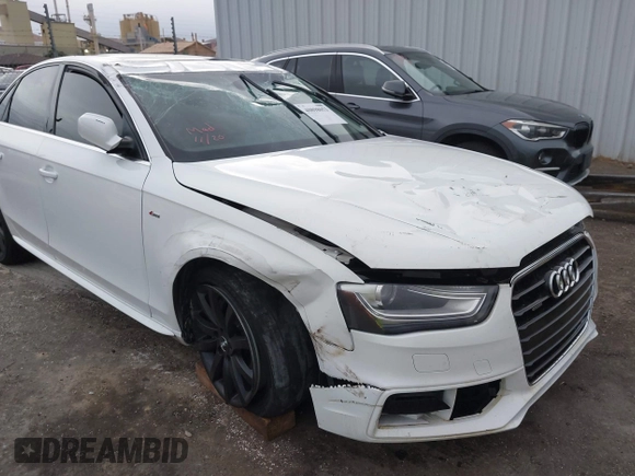 2014 Audi A4 Premium with VIN WAUBFAFL6EA030827, listed as a IAAI auction lot 40898053 with 130,586 mi miles. Bid and sale history available at carsss.com. Image 6.