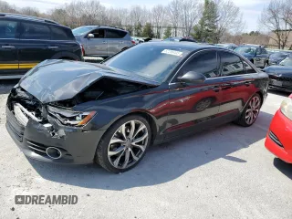 2014 Audi A6 with VIN WAUFMBFC5EN104776, listed as a Copart auction lot 52296405 with 130,733 mi miles and Clean title. Bid and sale history available at DreamBid. Image 1.