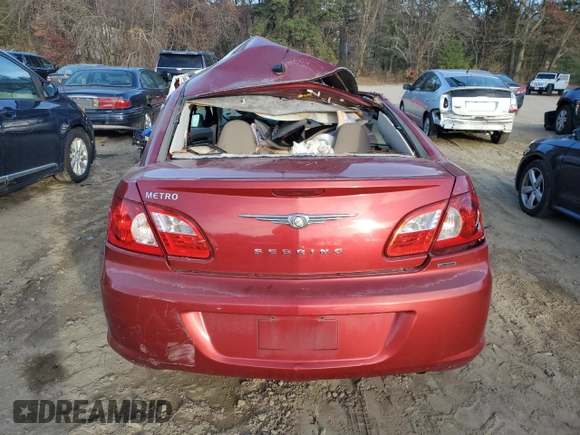 2008 Chrysler Sebring with VIN 1C3LC66J28N297427, listed as a Copart auction lot 79172284 with Not Provided miles and Clean Title. Bid and sale history available at DreamBid. Image 6.