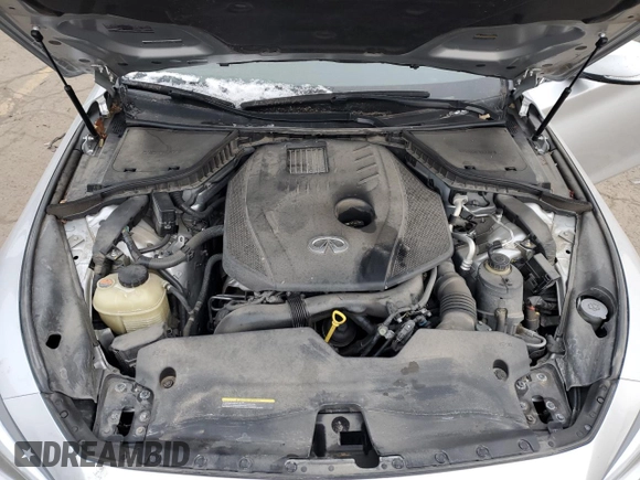 2017 Infiniti Q50 2.0t Sport with VIN JN1CV7AR7HM682824, listed as a Copart auction lot 83357614 with 49,973 mi miles and Clean Title. Bid and sale history available at carsss.com. Image 11.