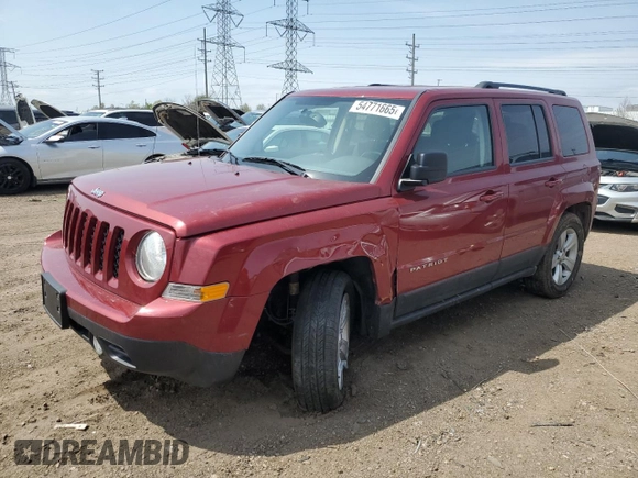 2017 Jeep Patriot High Altitude with VIN 1C4NJRFB3HD174634, listed as a Copart auction lot 54771665 with 92,344 mi miles and Salvage title. Bid and sale history available at DreamBid. Image 1.