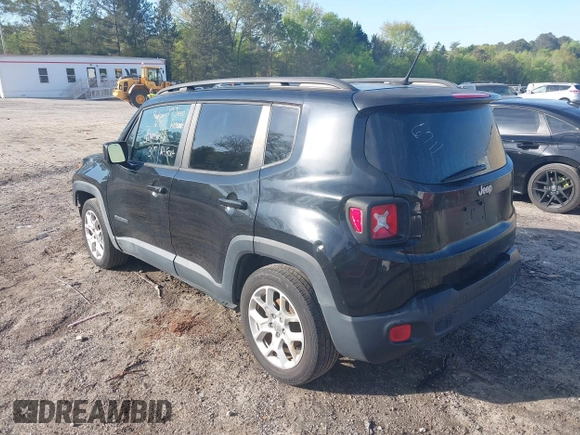 2017 Jeep Renegade Latitude with VIN ZACCJABB7HPG21286, listed as a IAAI auction lot 41979283 with 142,540 mi miles. Bid and sale history available at carsss.com. Image 3.