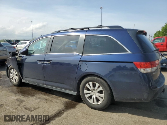 2017 Honda Odyssey EX-L with VIN 5FNRL5H63HB003136, listed as a Copart auction lot 54723185 with 183,321 mi miles and Salvage Title. Bid and sale history available at DreamBid. Image 2.