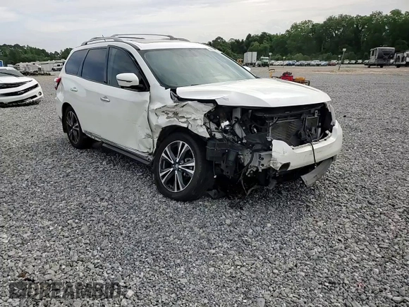 2017 Nissan Pathfinder Platinum with VIN 5N1DR2MN0HC613086, listed as a Copart auction lot 58055945 with 165,759 mi miles and Salvage title. Bid and sale history available at DreamBid. Image 15.