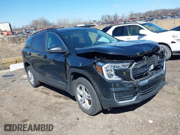 2022 GMC Terrain SLE with VIN 3GKALTEV4NL104801, listed as a IAAI auction lot 41878014 with 42,363 mi miles and . Bid and sale history available at DreamBid. Image 1.