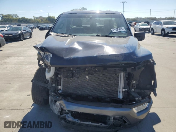 2022 Ford F-150 XL with VIN 1FTMF1E51NKD59265, listed as a Copart auction lot 77193424 with 38,590 mi miles and Salvage Title. Bid and sale history available at DreamBid. Image 5.