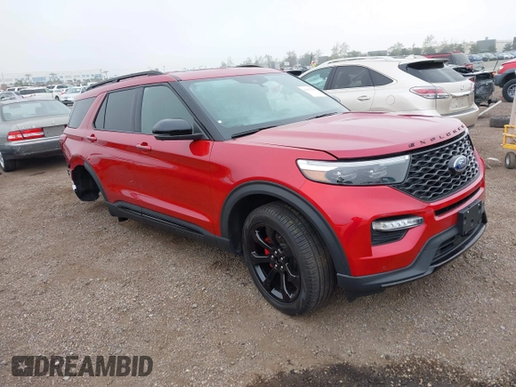 2023 Ford Explorer ST with VIN 1FM5K8GC4PGA77112, listed as a IAAI auction lot 41827620 with 11,608 mi miles. Bid and sale history available at carsss.com. Image 1.