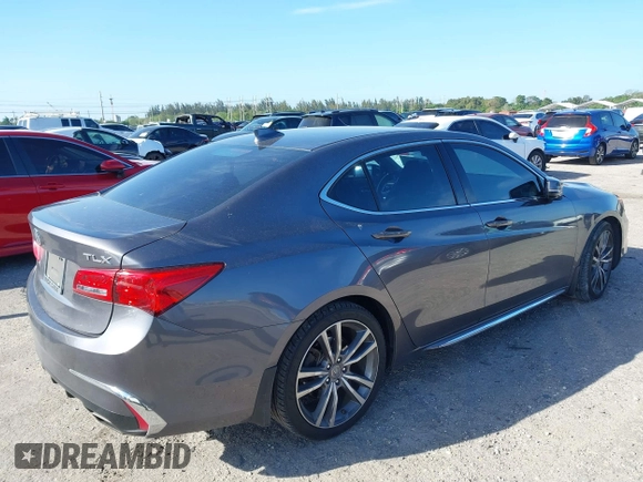 2020 Acura TLX w/Technology Pkg with VIN 19UUB2F45LA003302, listed as a IAAI auction lot 41738499 with 51,835 mi miles. Bid and sale history available at carsss.com. Image 4.