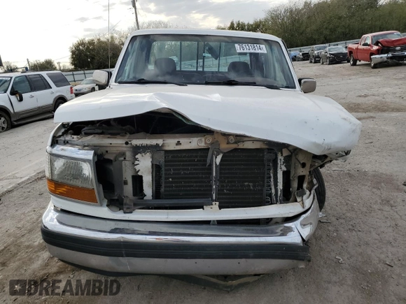 1992 Ford F-150 with VIN 1FTEX15N5NKA30134, listed as a Copart auction lot 76131814 with 213,258 mi miles and Salvage Title. Bid and sale history available at carsss.com. Image 5.
