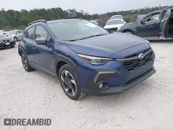 2024 Subaru Crosstrek Limited with VIN 4S4GUHM69R3774979, listed as a IAAI auction lot 40926139 with 1 mi miles. Bid and sale history available at carsss.com. Image 1.