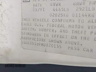 1991 Cadillac Seville z VIN 1G6KS53B9MU820155, wystawiony jako IAAI lot #40035441 z przebiegiem 78 021 mil mil oraz . Historia ofert i sprzedaży dostępna na DreamBid. Obrazek 15.