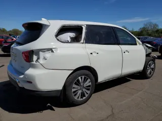 2020 Nissan Pathfinder S with VIN 5N1DR2AM9LC635284, listed as a Copart auction lot 54777075 with 74,406 mi miles and Salvage title. Bid and sale history available at DreamBid. Image 3.
