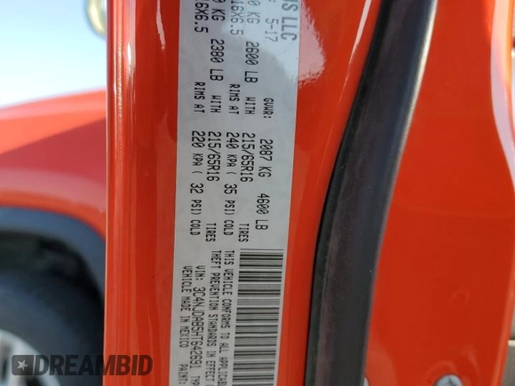 2017 Jeep Compass Sport z VIN 3C4NJDAB5HT642691, wystawiony jako Copart lot #54208335 z przebiegiem 183 359 mil mil oraz Szkoda całkowita • Salvage title. Historia ofert i sprzedaży dostępna na DreamBid. Obrazek 13.