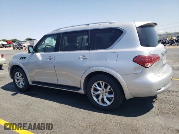 2012 Infiniti QX56 7-passenger z VIN JN8AZ2NE8C9018843, wystawiony jako Copart lot #59578865 z przebiegiem 147 128 mil mil oraz Czysty tytuł • Clean title. Historia ofert i sprzedaży dostępna na DreamBid. Obrazek 2.