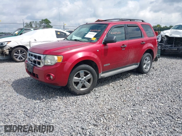 2008 Ford Escape XLT with VIN 1FMCU93188KD07261, listed as a IAAI auction lot 42633109 with 250,178 mi miles and . Bid and sale history available at DreamBid. Image 2.