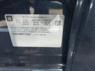2015 Chevrolet Cruze LT with VIN 1G1PC5SB9F7178029, listed as a IAAI auction lot 41991719 with 81,440 mi miles and . Bid and sale history available at DreamBid. Image 9.