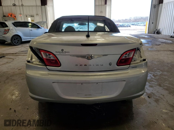 2008 Chrysler Sebring Limited with VIN 1C3LC65M68N254463, listed as a Copart auction lot 81601714 with 0 mi miles and Non Repairable. Bid and sale history available at carsss.com. Image 6.