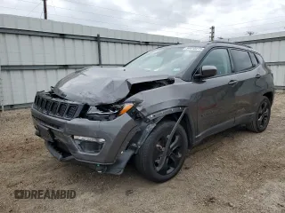 2018 Jeep Compass Latitude with VIN 3C4NJCBB7JT407630, listed as a Copart auction lot 54610415 with 68,676 mi miles and Salvage title. Bid and sale history available at DreamBid. Image 1.