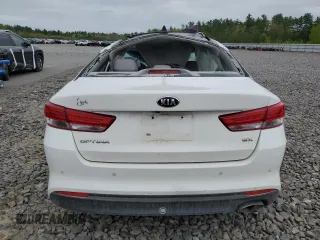 2016 Kia Optima EX with VIN 5XXGU4L39GG091553, listed as a Copart auction lot 56754325 with Not provided miles and Salvage title. Bid and sale history available at DreamBid. Image 6.