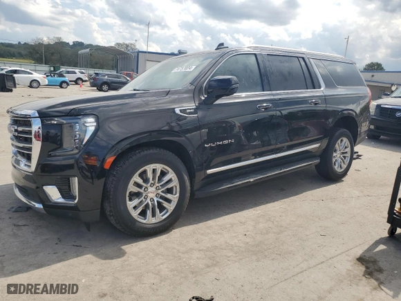 2022 GMC Yukon XL SLT with VIN 1GKS2GKDXNR298754, listed as a Copart auction lot 74757024 with 32,327 mi miles and Clean Title. Bid and sale history available at carsss.com. Image 1.