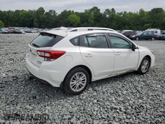 2017 Subaru Impreza Premium with VIN 4S3GTAD68H3735734, listed as a Copart auction lot 52715295 with 92,055 mi miles and Salvage title. Bid and sale history available at DreamBid. Image 3.