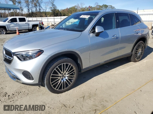 2023 Mercedes-Benz GLC with VIN W1NKM4GB3PF002580, listed as a Copart auction lot 82312704 with 0 mi miles and Salvage Title. Bid and sale history available at carsss.com. Image 1.