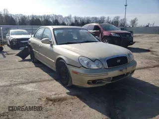2002 Hyundai Sonata with VIN KMHWF25S42A656824, listed as a Copart auction lot 46411645 with 194,814 mi miles and Salvage Title. Bid and sale history available at carsss.com. Image 10.