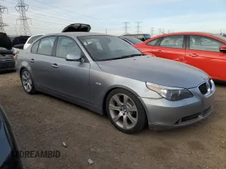 2006 BMW 5 Series 550i with VIN WBANB53586CP02981, listed as a Copart auction lot 84903254 with 124,132 mi miles and Salvage Title. Bid and sale history available at DreamBid. Image 4.