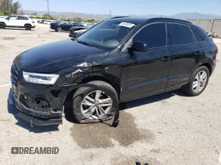 2018 Audi Q3 Premium Plus with VIN WA1JCCFS1JR032114, listed as a Copart auction lot 56478615 with 41,270 mi miles and Salvage title. Bid and sale history available at DreamBid. Image 1.