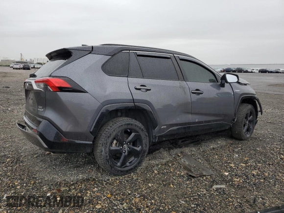 2019 Toyota RAV4 Hybrid XSE with VIN JTMEWRFV3KD517901, listed as a Copart auction lot 57329545 with Not provided miles and Salvage title. Bid and sale history available at DreamBid. Image 3.