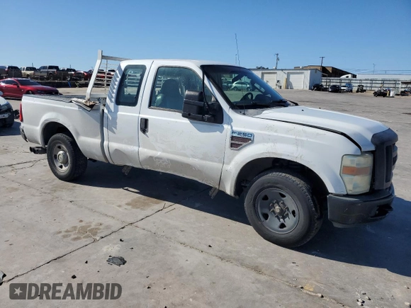 2008 Ford Super Duty F-250 SRW XL with VIN 1FTSX20R88EC82966, listed as a Copart auction lot 43568875 with 330,345 mi miles and Salvage Title. Bid and sale history available at carsss.com. Image 4.