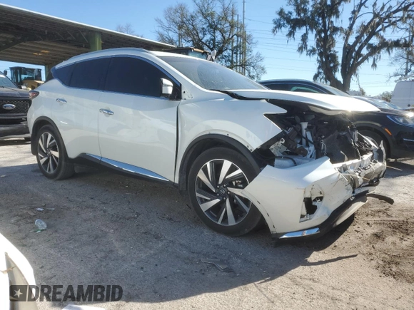 2022 Nissan Murano SL with VIN 5N1AZ2CJ8NC117319, listed as a Copart auction lot 82297434 with 24,801 mi miles and Non Repairable. Bid and sale history available at DreamBid. Image 4.