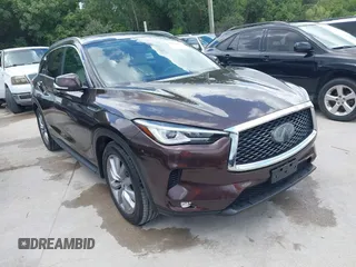 2020 Infiniti QX50 Luxe z VIN 3PCAJ5M14LF109388, wystawiony jako IAAI lot #42602813 z przebiegiem 52 606 mil mil oraz . Historia ofert i sprzedaży dostępna na DreamBid. Obrazek 1.