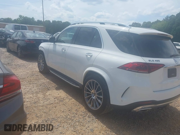 2021 Mercedes-Benz GLE 450 with VIN 4JGFB5KE9MA322853, listed as a IAAI auction lot 42460605 with 107,408 mi miles and . Bid and sale history available at DreamBid. Image 3.