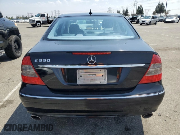 2007 Mercedes-Benz E 550 with VIN WDBUF72X47B091483, listed as a Copart auction lot 55670335 with 213,669 mi miles and Clean Title. Bid and sale history available at DreamBid. Image 6.