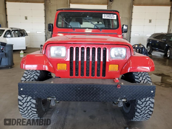 1994 Jeep Wrangler with VIN 1J4FY29SXRP458257, listed as a Copart auction lot 61340525 with 92,004 mi miles and Clean title. Bid and sale history available at DreamBid. Image 5.