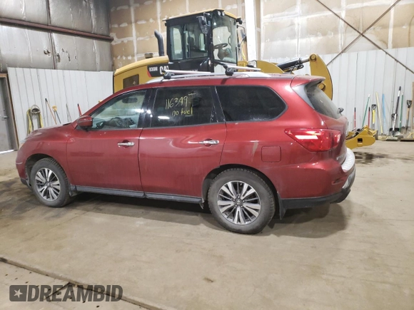 2017 Nissan Pathfinder Platinum with VIN 5N1DR2MM2HC612061, listed as a Copart auction lot 58621965 with 116,349 mi miles and Salvage title. Bid and sale history available at DreamBid. Image 2.