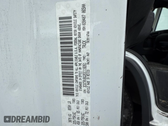 2014 Ram ProMaster Cargo with VIN 3C6TRVBG2EE118261, listed as a Copart auction lot 51728095 with 168,026 mi miles and Clean Title. Bid and sale history available at DreamBid. Image 10.