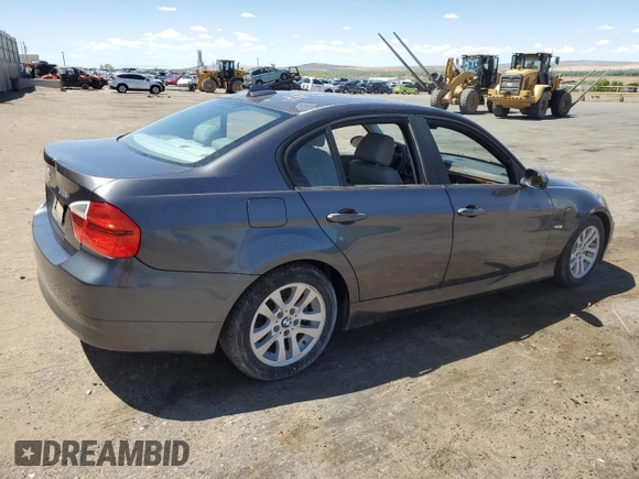 2006 BMW 3 Series 325i with VIN WBAVB13576KX51605, listed as a Copart auction lot 55255715 with 91,912 mi miles and Clean Title. Bid and sale history available at carsss.com. Image 3.