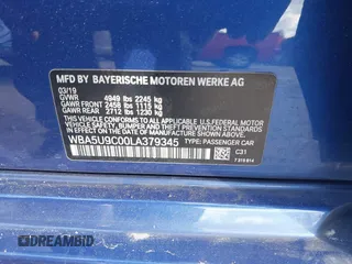 2020 BMW 3 Series M340i xDrive with VIN WBA5U9C00LA379345, listed as a IAAI auction lot 41256225 with 57,856 mi miles and . Bid and sale history available at DreamBid. Image 9.