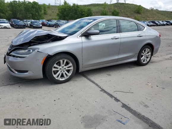 2015 Chrysler 200 Limited с VIN 1C3CCCAB8FN723908, выставлен на аукционе Copart как лот 59016355 с пробегом 118 882 миль миль и Списание • Salvage title. История ставок и продаж доступна на DreamBid. Изображение 1.