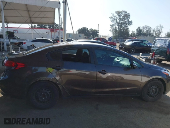 2017 Kia Forte LX with VIN 3KPFK4A72HE118996, listed as a IAAI auction lot 41978859 with 75,191 mi miles. Bid and sale history available at carsss.com. Image 13.