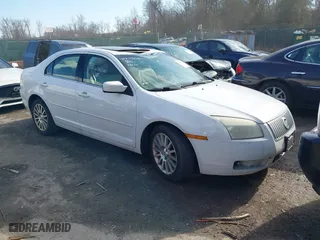 2007 Mercury Milan Premier with VIN 3MEHM08147R602137, listed as a IAAI auction lot 41678340 with 201,791 mi miles. Bid and sale history available at carsss.com. Image 1.