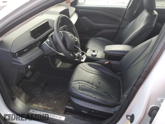 2021 Ford Mustang Mach-E Premium with VIN 3FMTK3SU0MMA25083, listed as a Copart auction lot 45001755 with 46,683 mi miles and Salvage Title. Bid and sale history available at DreamBid. Image 7.