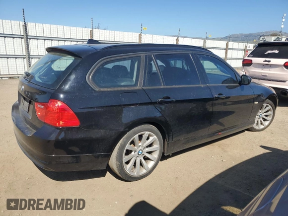 2011 BMW 3 Series 328i with VIN WBAUT9C59BA191965, listed as a Copart auction lot 46894005 with 125,397 mi miles and Salvage title. Bid and sale history available at DreamBid. Image 3.