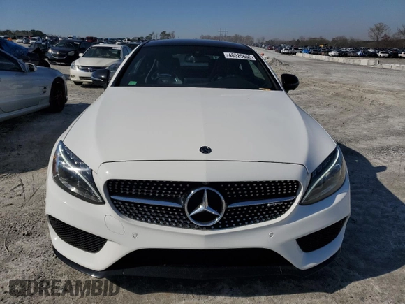 2018 Mercedes-Benz C 43 AMG with VIN WDDWJ6EBXJF678506, listed as a Copart auction lot 48525655 with 53,690 mi miles and Salvage Title. Bid and sale history available at DreamBid. Image 5.