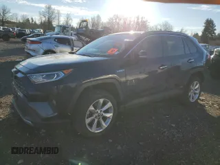 2020 Toyota RAV4 Hybrid Limited with VIN 2T3DWRFV3LW075010, listed as a Copart auction lot 87093284 with 0 mi miles and Salvage Title. Bid and sale history available at carsss.com. Image 1.