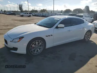 2014 Maserati Quattroporte GTS z VIN ZAM56PPA0E1082028, wystawiony jako Copart lot #44642825 z przebiegiem 36 299 mil mil oraz Szkoda całkowita • Salvage title. Historia ofert i sprzedaży dostępna na DreamBid. Obrazek 1.