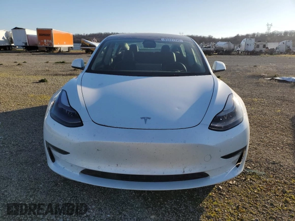 2022 Tesla Model 3 Long Range with VIN 5YJ3E1EB9NF222043, listed as a Copart auction lot 89331745 with 49,361 mi miles and Salvage Title. Bid and sale history available at carsss.com. Image 5.